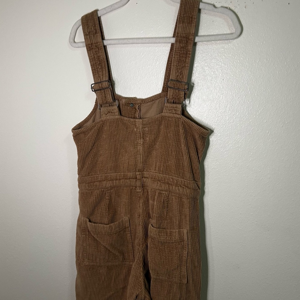 Aerie tan corderoy flare overall pants - Picture 8 of 11